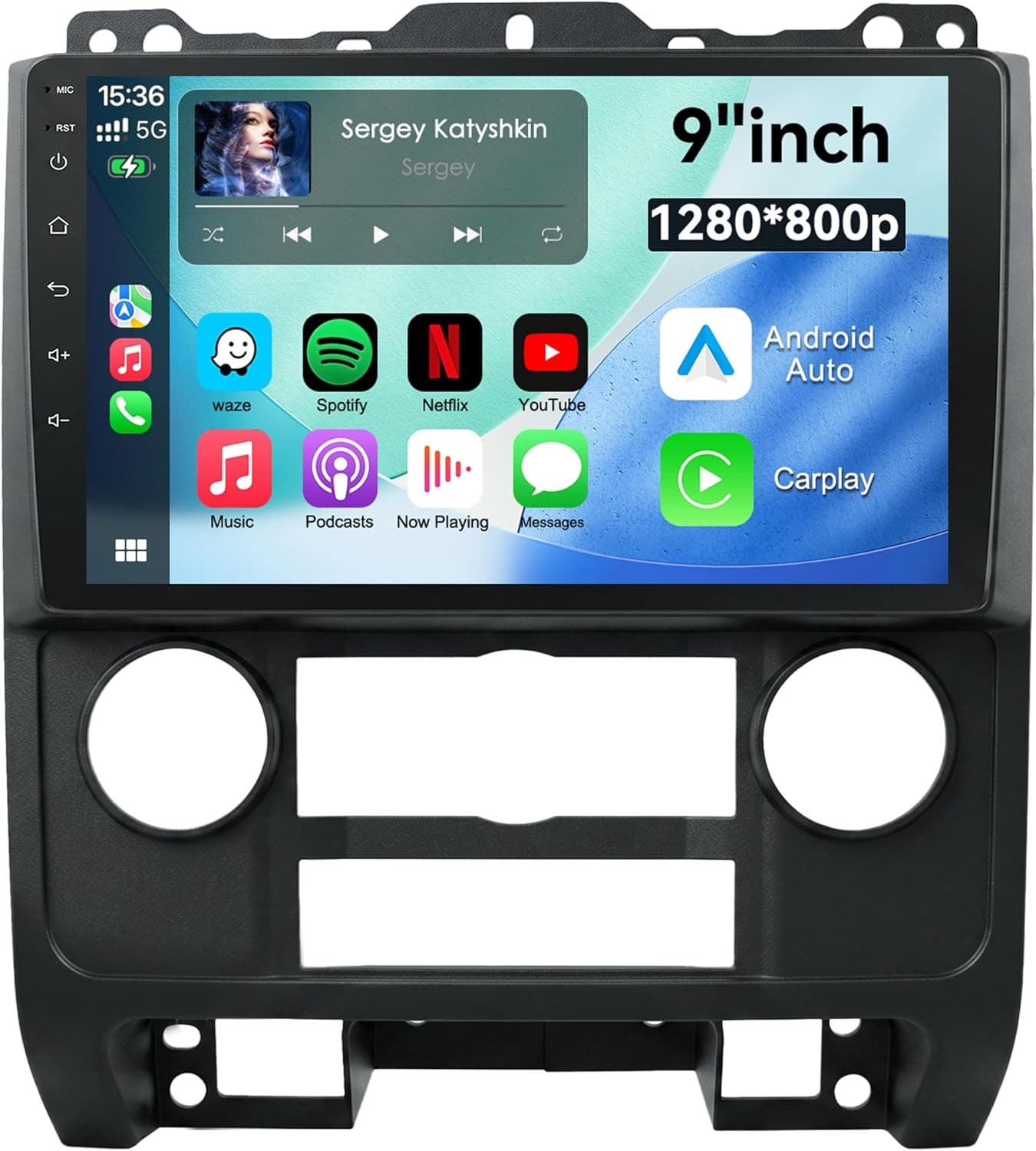 Android 13 Car Stereo Wireless CarPlay Android Auto Ford Escape 2007 2008 2009 2
