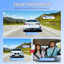 Dash Cams 2024 FUVYMYT 4K & Rear 1080P Dash Cam Toyota Land Cruiser 2024 2025 gallery image 2