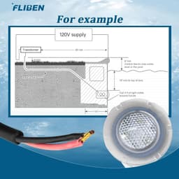 Pool & Spa Lights Lawn & Garden .com : FLIBEN 1.5 Inch RGBW LED Pool Lights Ingr gallery image 3