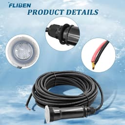 Pool & Spa Lights Lawn & Garden .com : FLIBEN 1.5 Inch RGBW LED Pool Lights Ingr gallery image 4
