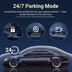 E89 Dash Cams Black 4K Dash Cam Front and Rear Car Dash Camera Built in GPS 5GHz gallery image 4