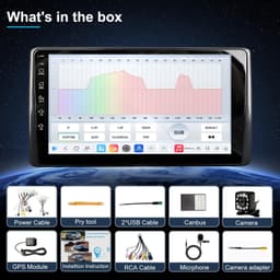 QLED Radio for Ford F150 1999 2000 2001 2002 2003 Upgrade,Touch Screen Stereo Re gallery image 4