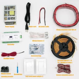 DE-320B Warm White 3000K Motion Sensor Activated LED Stair Lighting Kit DE 320 4 gallery image 4
