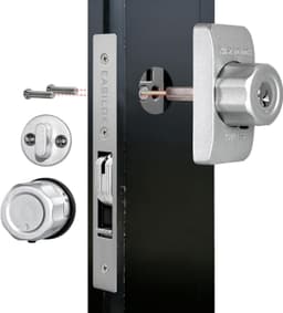 SM1850-FBM Silver SM1850 Mechanical Storefront Door Lock Commercial Door Lock Tw gallery image 1