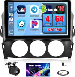 Video In-Dash Units w/GPS 2009 4+64GB Android 15 Mazda NC Miata MX 5 2009 2015 gallery image 1