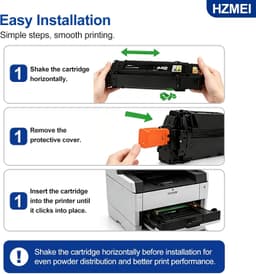 CS531 CX532 Black Toner Cartridge with New Chip | High Yield C75M10K0 Toner Repl gallery image 3
