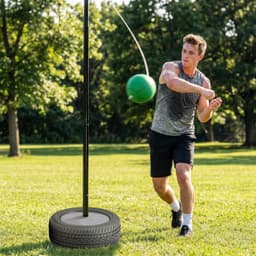 ‎Tetherball Set Tetherball Black Tetherball Set Tetherball Ball and Rope Set Pol gallery image 4