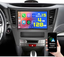 Android 13 Car Stereo Wireless CarPlay Android Auto Subaru Outback Legacy 2010-2 gallery image 1