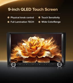Video In-Dash Units w/GPS 5G WiFi Navigation 9in Wireless CarPlay Radio Upgrade gallery image 2