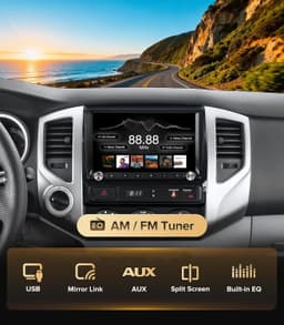 Video In-Dash Units w/GPS 5G WiFi Navigation 9in Wireless CarPlay Radio Upgrade gallery image 4