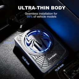 1200W Subwoofer Video In-Dash Units w/GPS 1200W Subwoofer is black Under Seat Su gallery image 2
