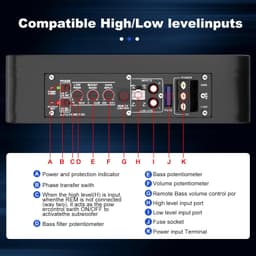 1200W Subwoofer Video In-Dash Units w/GPS 1200W Subwoofer is black Under Seat Su gallery image 4