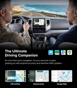 Android 13 Car Stereo Wireless CarPlay Android Auto 05-11 Toyota Tacoma GPS Kit gallery image 4