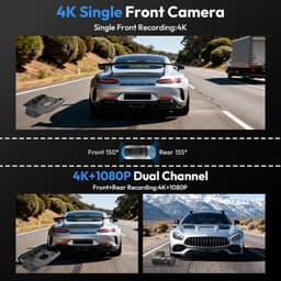 4K Dash Cam for 2024-2026 Toyota Grand Highlander OEM Style 64GB Card gallery image 4