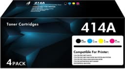 414A 414X High Yield Toner Cartridges 4 Pack| Replacement for 414A Work for Colo gallery image 1