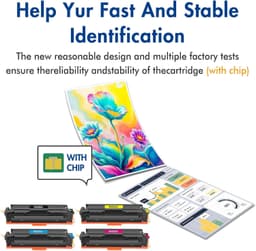 414A 414X High Yield Toner Cartridges 4 Pack| Replacement for 414A Work for Colo gallery image 3