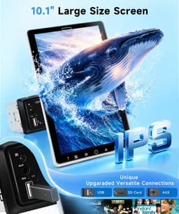 Video In-Dash Units w/GPS 10.1 Inch Single Din Radio CarPlay Android Auto Blueto gallery image 2