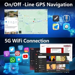 Android 13 Car Stereo Wireless CarPlay Android Auto Ford F150 2009-2014 GPS Kit gallery image 2