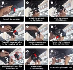 Front 4K Dash Cam for Ford F150 2018-2025 F250 F350 OEM Style 64GB Card gallery image 3