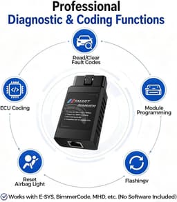 SMART BIMMER OBD2 ENET WiFi Adapter for BMW F G I Series iOS Android PC gallery image 3
