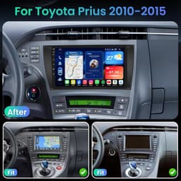 Fortdows 9 in Car Stereo for Toyota Prius 2010-2015 CarPlay GPS Camera gallery image 4
