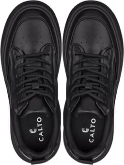 CALTO Men's Elevator Sneakers Black Size 12 Lace-Up 2.6 in Height Increase gallery image 2