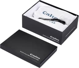 CALTO Men's Elevator Sneakers Black Size 12 Lace-Up 2.6 in Height Increase gallery image 4