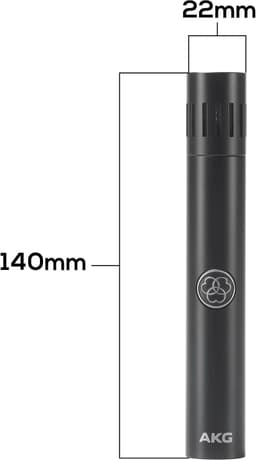 AKG C151 Small Diaphragm Cardioid Condenser XLR Microphone Black gallery image 3
