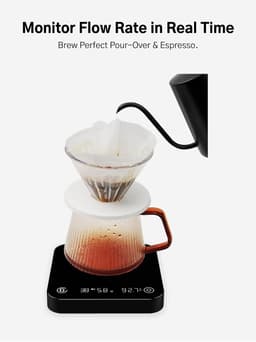 COFFMETER M1 Digital Coffee Scale Timer Flow Rate 0.1g 3kg Rechargeable gallery image 3