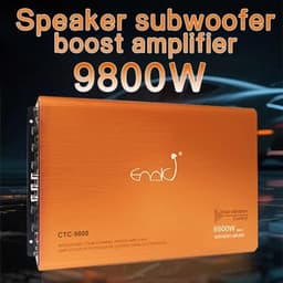 huananhe CTC-9800 4-Channel 12V Car Audio Amplifier Bridgeable Orange gallery image 2