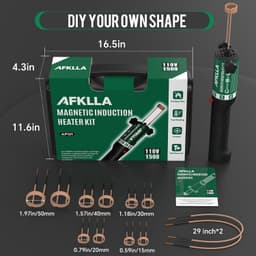 AFKLLA 1500W 110V Magnetic Induction Heater Bolt Removal Kit 6 Coils AF01 gallery image 2