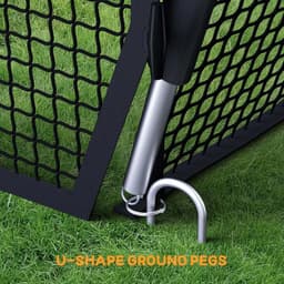 MR 40 ft Baseball Softball Batting Cage Net Frame Freestanding Black gallery image 3