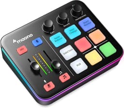 MAONO MaonoCaster G1 NEO Compact Gaming Audio Mixer Interface Black gallery image 1