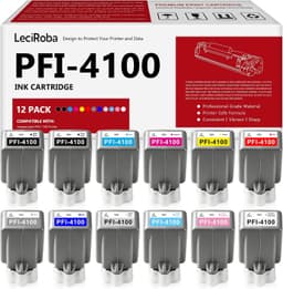 LeciRoba PFI-4100 Compatible Ink Cartridges 12-Pack Canon PRO-1100 gallery image 1