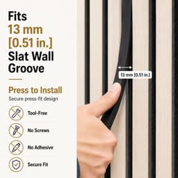 DEIGCYU Smart Slat Wall LED Light Strip Kit 2 x 10 ft Tunable White gallery image 2