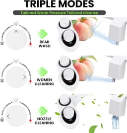 Terapaton RV Bidet Attachment Handheld Sprayer Combo White Non-Electric gallery image 6