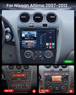 Fortdows Android 15 9in Car Stereo CarPlay Nissan Altima 2007-2012 2GB+32GB gallery image 4
