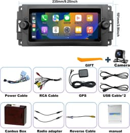 iCarSEPTON 6.8in GPS Car Stereo CarPlay Dodge Ram Jeep Chrysler gallery image 7