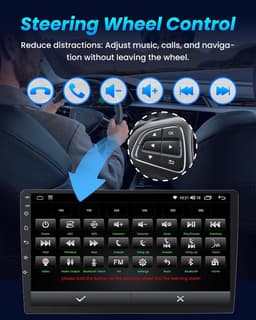 Jufodrca 10in Android 15 Car Stereo Toyota Corolla 2014-2016 CarPlay gallery image 3