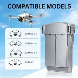 styvra 5000mAh Drone Batteries 2-Pack Charger for DJI Mini 3 4 5 Pro gallery image 2