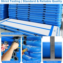 Winthai 10ft Inflatable Gymnastics Air Floor Mat Blue with Pump gallery image 8