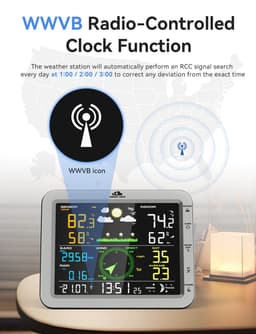 AIRAIN TECH A7G 10-in-1 Wireless Weather Station Rain Wind Sensor gallery image 5