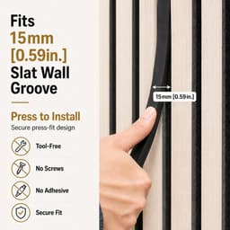 DEIGCYU Smart Slat Wall LED Light Strip Kit 2x10ft 15mm Groove gallery image 2