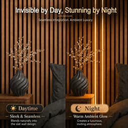 DEIGCYU Smart Slat Wall LED Light Strip Kit 2x10ft 15mm Groove gallery image 4