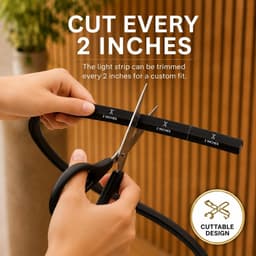 DEIGCYU Smart Slat Wall LED Light Strip Kit 2x10ft 15mm Groove gallery image 6
