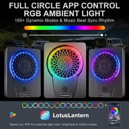 litillbuly 10in 1200W Powered Underseat Car Subwoofer RGB SUB112 gallery image 6