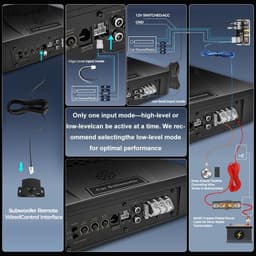 litillbuly 10in 1200W Powered Underseat Car Subwoofer RGB SUB112 gallery image 7
