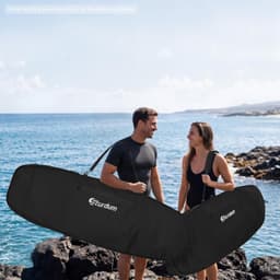 Sturdum 6ft 6in Single Surfboard Travel Bag Fin Slot Black gallery image 6