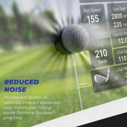 Sturdum 10x7ft Golf Simulator Impact Screen White with Bungee Cords gallery image 2