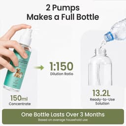 KWOOV Pet Odor Concentrate 150mL with Cordless Fine Mist Sprayer gallery image 7